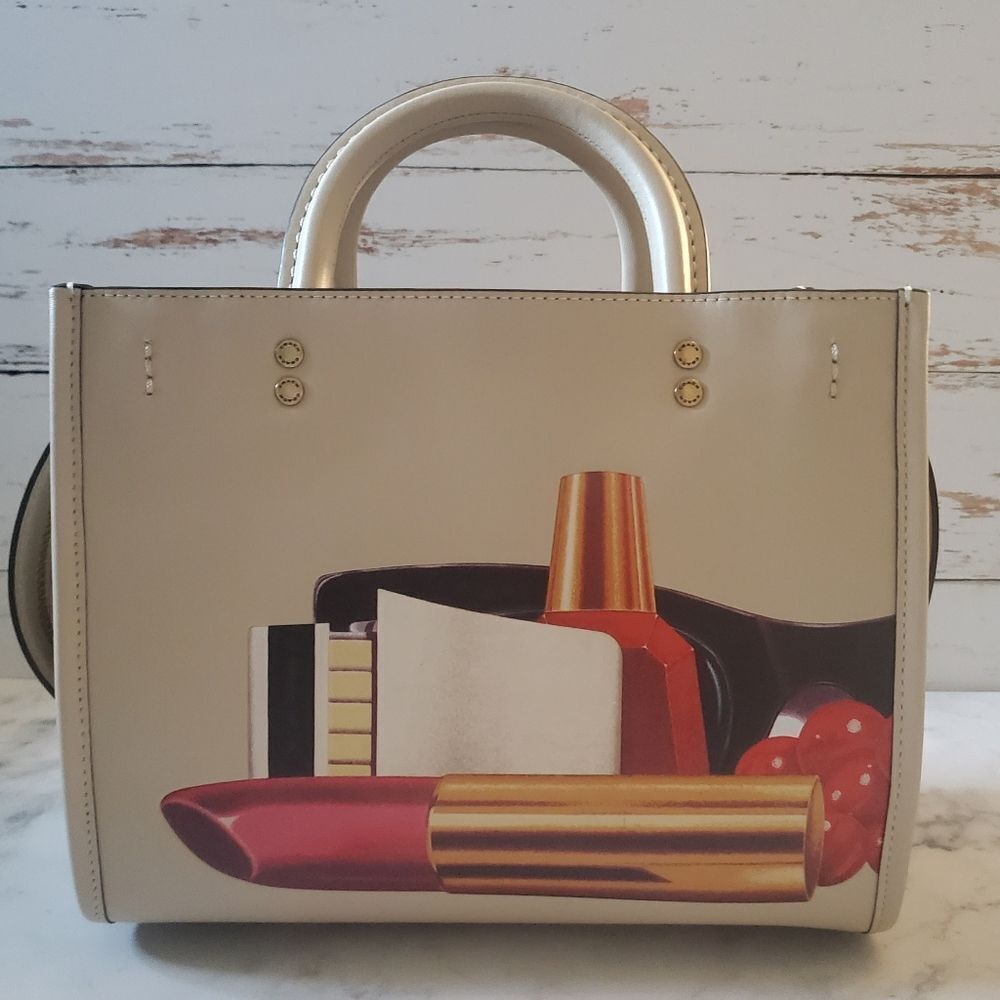 RETAIL Coach Cream Smooth Leather Rogue 25 X Tom Wesselmann  Cosmetics Print - Picture 9 of 16
